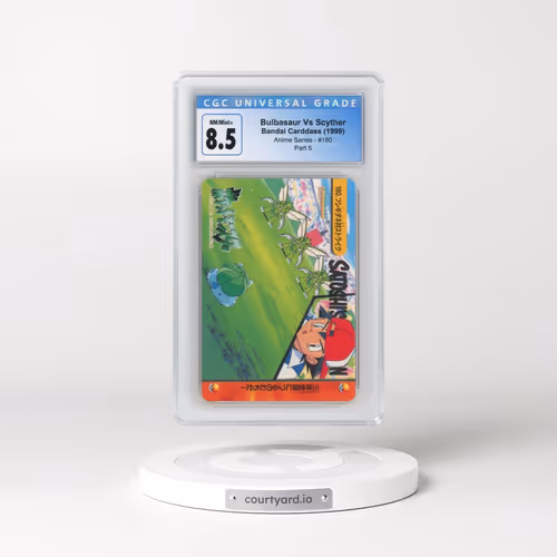 1998 Anime Series #180 Bulbasaur Vs Scyther - Part 5 (CGC 8.5 NM-MT+)