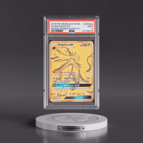 2019 Pokémon SM Black Star Promo #SM104a Solgaleo GX - Holo Full Art Hidden Fates Premium Collection