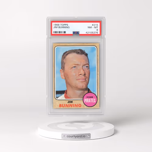 1968 Topps #215 Jim Bunning (PSA 8 NM-MT)