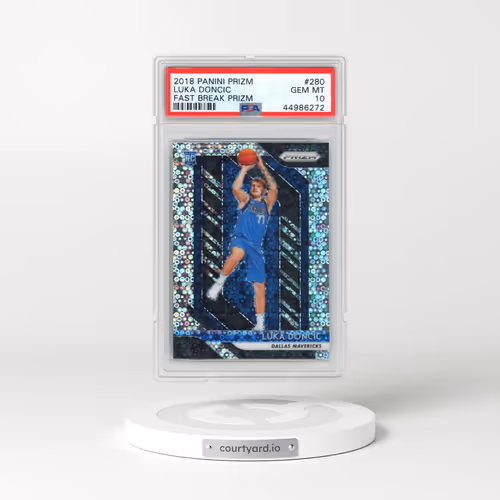 2018 Panini Prizm #280 Luka Doncic - Fast Break Prizm (PSA 10 GEM MINT)