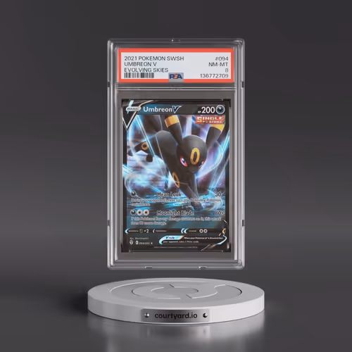 2021 Pokémon Sword & Shield Evolving Skies #094 Umbreon V - Holo (PSA 8 NM-MT)