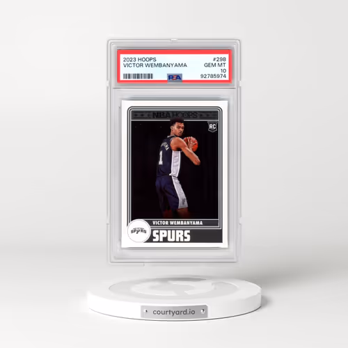 2023 Panini NBA Hoops #298 Victor Wembanyama (PSA 10 GEM MINT)
