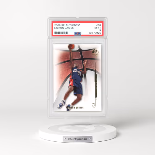 2008 SP Authentic #58 LeBron James (PSA 9 MINT)