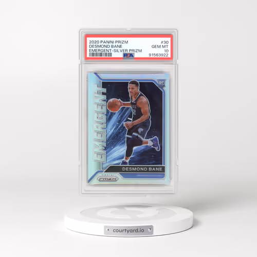 2020 Panini Prizm Emergent #30 Desmond Bane - Silver Prizm (PSA 10 GEM MINT)