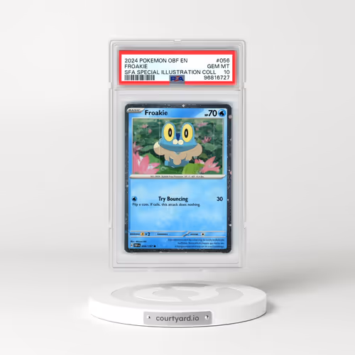2024 Pokémon Obf EN-Obsidian Flames #056 Froakie - Shrouded Fable Special Illustration Collection (PSA 10 GEM MINT)