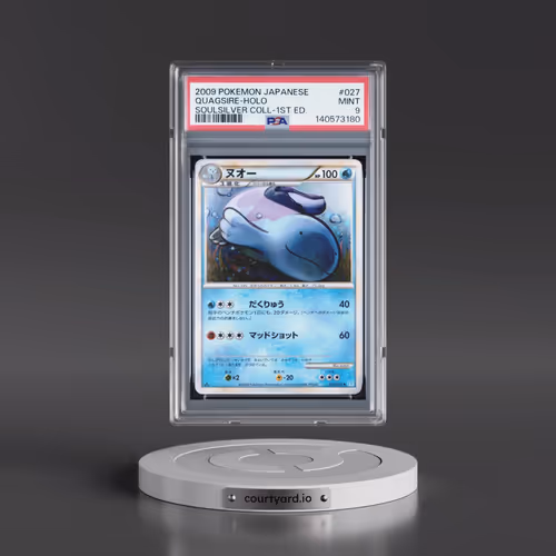 2009 Pokémon Soulsilver Collection #027 Quagsire - 1st Edition Holo (PSA 9 MINT)