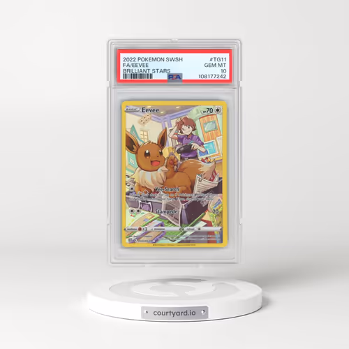 2022 Pokémon Sword & Shield Brilliant Stars #TG11 Eevee - Full Art (PSA 10 GEM MINT)