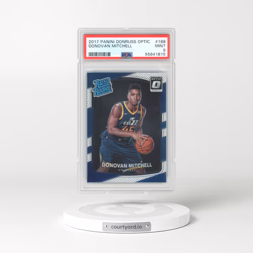 2017 Panini Donruss Optic #188 Donovan Mitchell (PSA 9 MINT)
