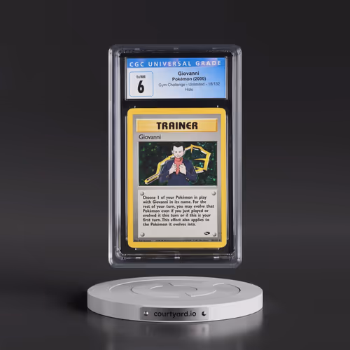 2000 Gym Challenge #18/132 Giovanni - Holo (CGC 6 EX-NM)