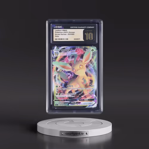 2021 Eevee Heroes #003/069 Leafeon VMAX - Holo (CGC 10 PRISTINE)