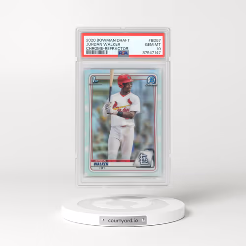 2020 Bowman Draft #BD57 Jordan Walker - Chrome-Refractor (PSA 10 GEM MINT)