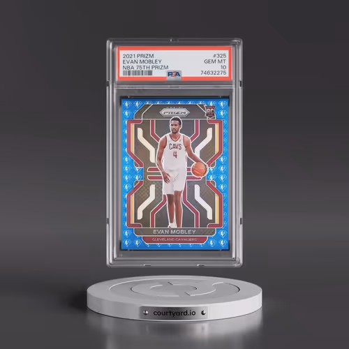 2021 Panini Prizm #325 Evan Mobley - NBA 75th Prizm (PSA 10 GEM MINT)