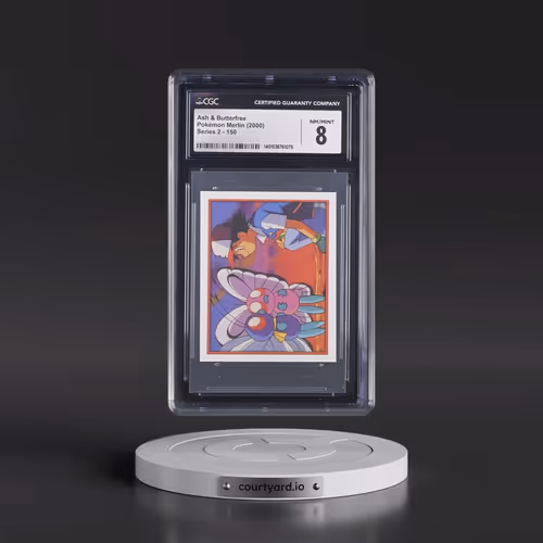 2000 Series 2 #150 Ash & Butterfree (CGC 8 NM-MT)