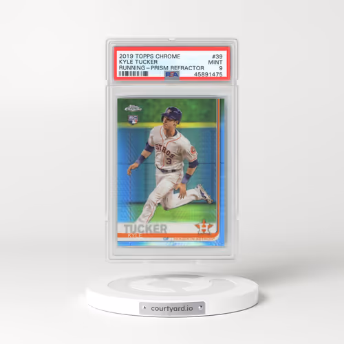 2019 Topps Chrome #39 Kyle Tucker - Running-Prism Refractor (PSA 9 MINT)