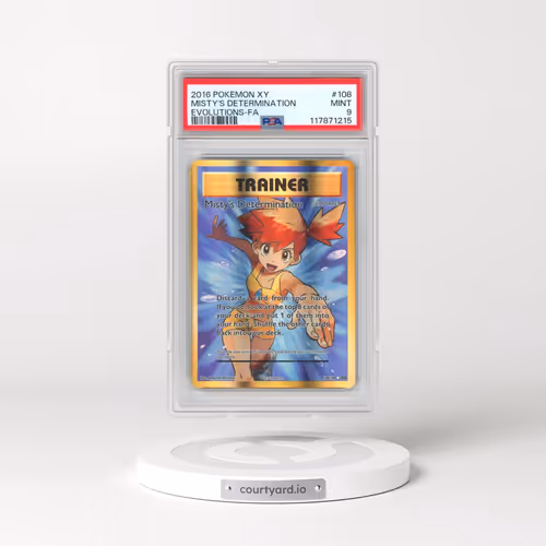 2016 Pokémon XY Evolutions #108 Misty's Determination - Full Art (PSA 9 MINT)