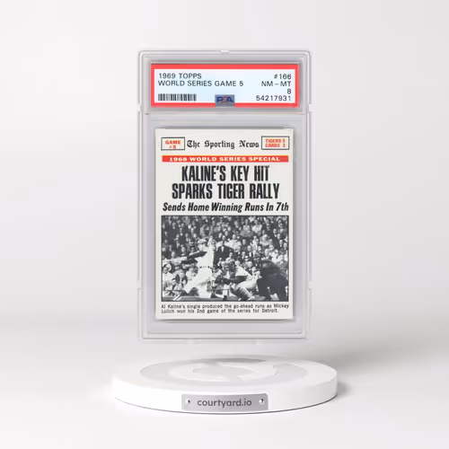 1969 Topps #166 World Series Game 5 (PSA 8 NM-MT)