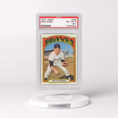 1972 Topps #469 Ron Herbel (PSA 8 NM-MT)