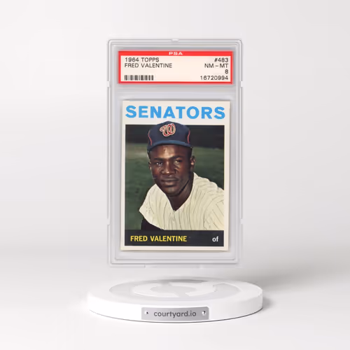 1964 Topps #483 Fred Valentine (PSA 8 NM-MT)