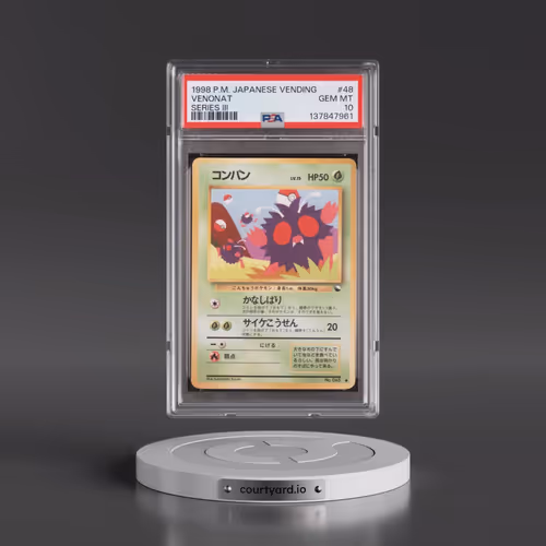 1998 Pokémon Vending #48 Venonat - Series III (PSA 10 GEM MINT)