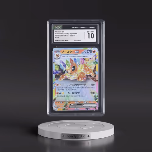 2024 Pokémon Sv8a-Terastal Fest EX #022 Flareon EX - Holo (CGC 10 GEM MINT)