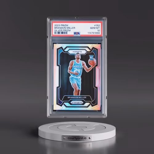2023 Panini Prizm #152 Brandon Miller - Silver Prizm (PSA 10 GEM MINT)