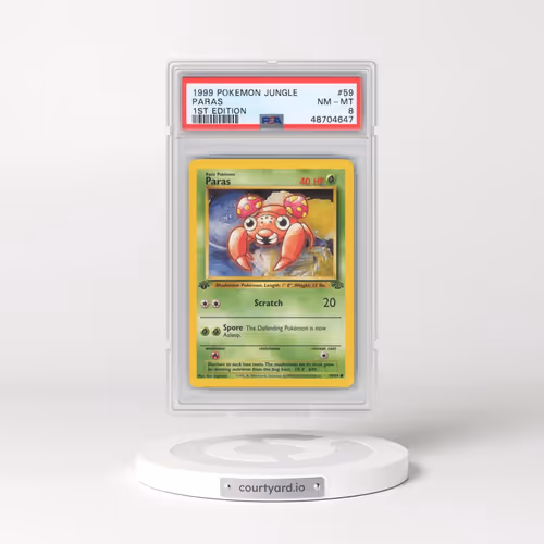 1999 Pokémon Jungle #59 Paras - 1st Edition (PSA 8 NM-MT)