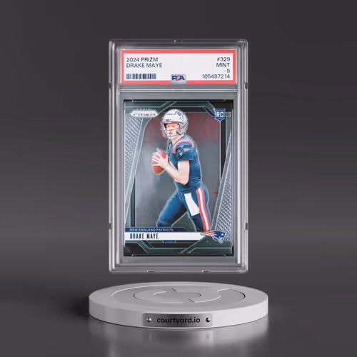 2024 Panini Prizm #329 Drake Maye (PSA 9 MINT)