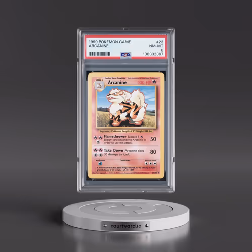 1999 Pokémon Game #23 Arcanine (PSA 8 NM-MT)