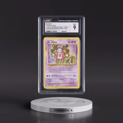 2023 Pokémon Clb-Trading Card Game Classic Blastoise & Suicune EX Deck #013 Mr. Mime (CGC 9 MINT)