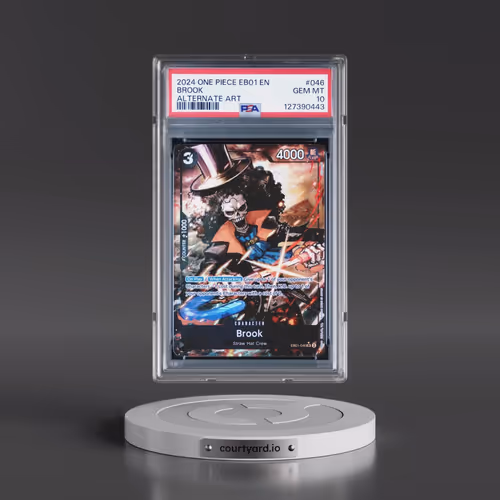 2024 One Piece EB01-Extra Booster -Memorial Collection #046 Brook - Alternate Art (PSA 10 GEM MINT)