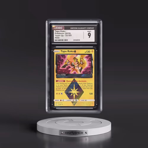 2019 Team Up #51/181 Tapu Koko ◇ - Holo (CGC 9 MINT)