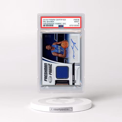 2018 Panini Certified Freshman Fabric Signatures #MOB Mo Bamba (PSA 9 MINT)