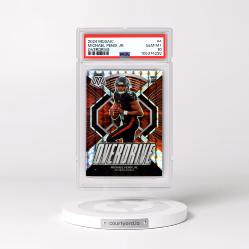 2024 Panini Mosaic Overdrive #4 Michael Penix Jr. (PSA 10 GEM MINT)