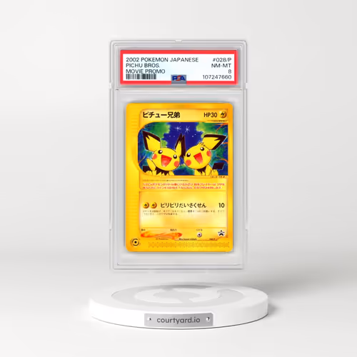 2002 Pokémon Promo #028/P Pichu Bros. - Movie (PSA 8 NM-MT)
