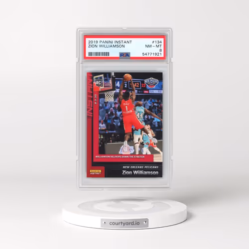 2019 Panini Instant #134 Zion Williamson (PSA 8 NM-MT)