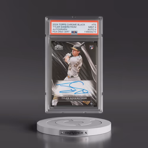2024 Topps Chrome Black Autographs #TS Tyler Soderstrom (PSA 9 MINT)