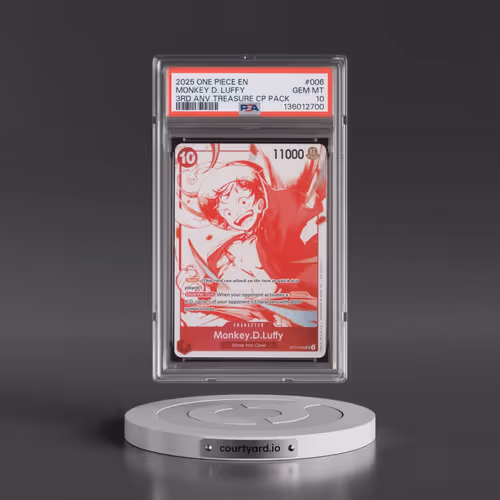 2025 One Piece 3rd Anniversary! One Piece Card Treasure Campaign Pack #006 Monkey D. Luffy (PSA 10 G