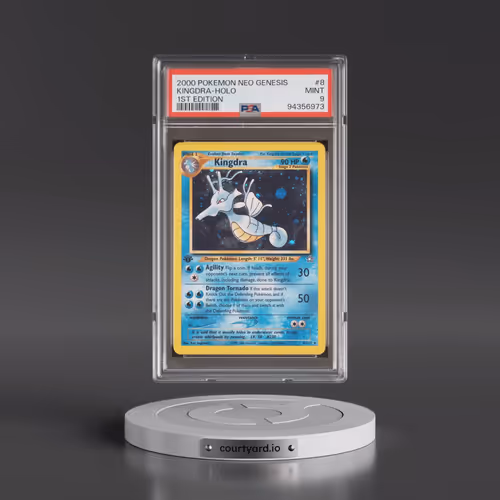 2000 Pokémon Neo Genesis #8 Kingdra - 1st Edition Holo (PSA 9 MINT)