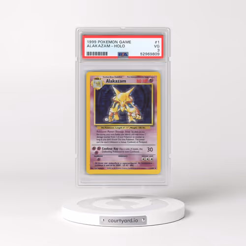 1999 Pokémon Game #1 Alakazam - Holo (PSA 3 VG)