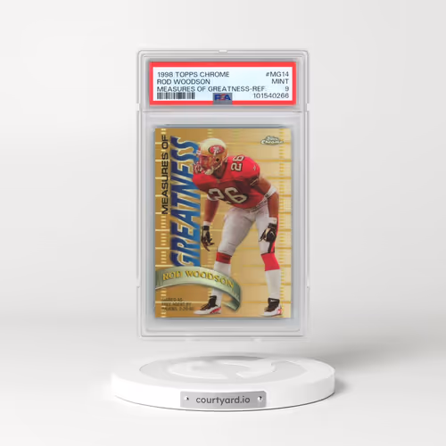 1998 Topps Chrome Measures of Greatness #MG14 Rod Woodson - Refractor (PSA 9 MINT)