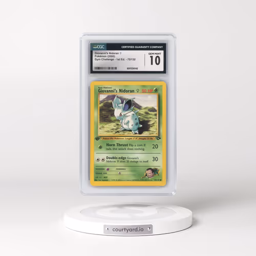 2000 Gym Challenge #75/132 Giovanni's Nidoran â?? - 1st Edition 1st Edition (CGC 10 GEM MINT)