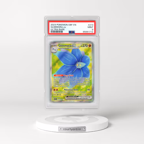 2023 Pokémon Obf EN-Obsidian Flames #213 Glimmora EX - Holo Ultra Rare (PSA 9 MINT)