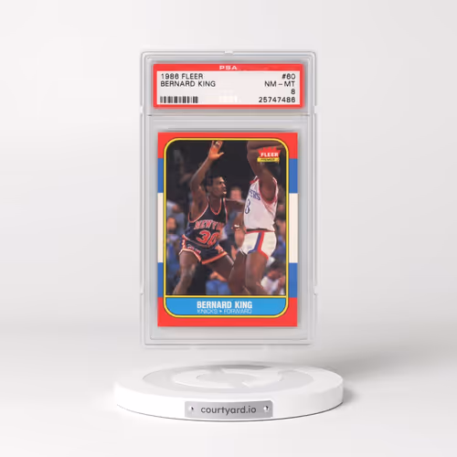 1986 Fleer #60 Bernard King (PSA 8 NM-MT)