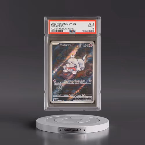 2023 Pokémon Svi EN-Scarlet & Violet #214 Greavard - Illustration Rare (PSA 9 MINT)