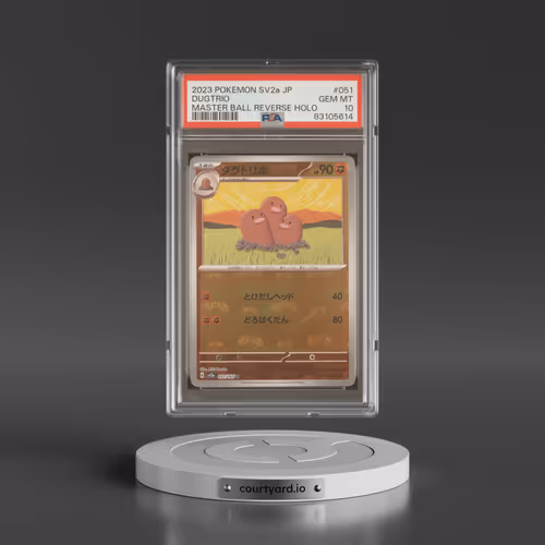 2023 Pokémon Sv2a-Pokemon 151 #051 Dugtrio - Reverse Holo Master Ball (PSA 10 GEM MINT)