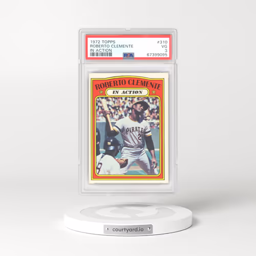 1972 Topps #310 Roberto Clemente - In Action (PSA 3 VG)