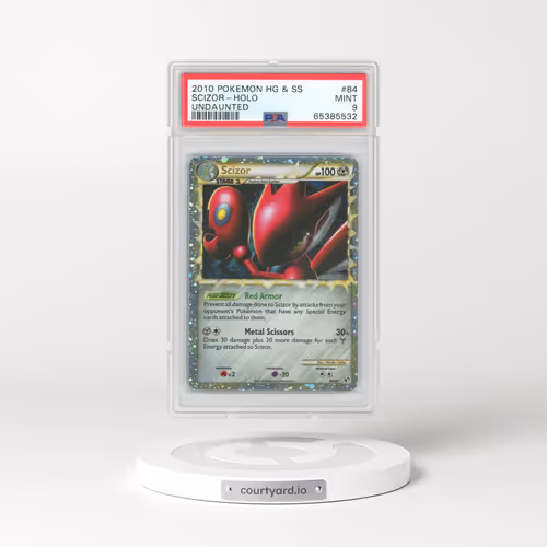 2010 Pokémon Heartgold & Soulsilver Undaunted #84 Scizor - Holo (PSA 9 MINT)