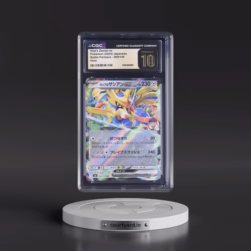 2025 Battle Partners - sv9 #069/100 Hop's Zacian ex - Holo (CGC 10 PRISTINE)