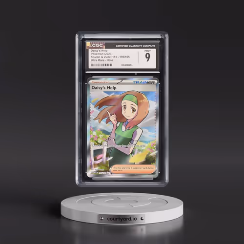 2023 Scarlet & Violet 151 - MEW EN #195/165 Daisy's Help - Ultra Rare Holo (CGC 9 MINT)