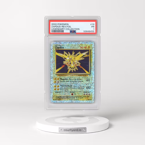 2002 Pokémon Legendary Collection #19 Zapdos - Reverse Foil (PSA 1 PR)